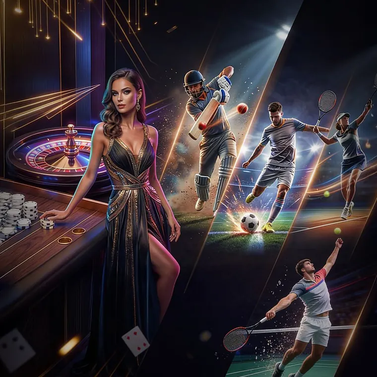 Live Casino Table with Dealer