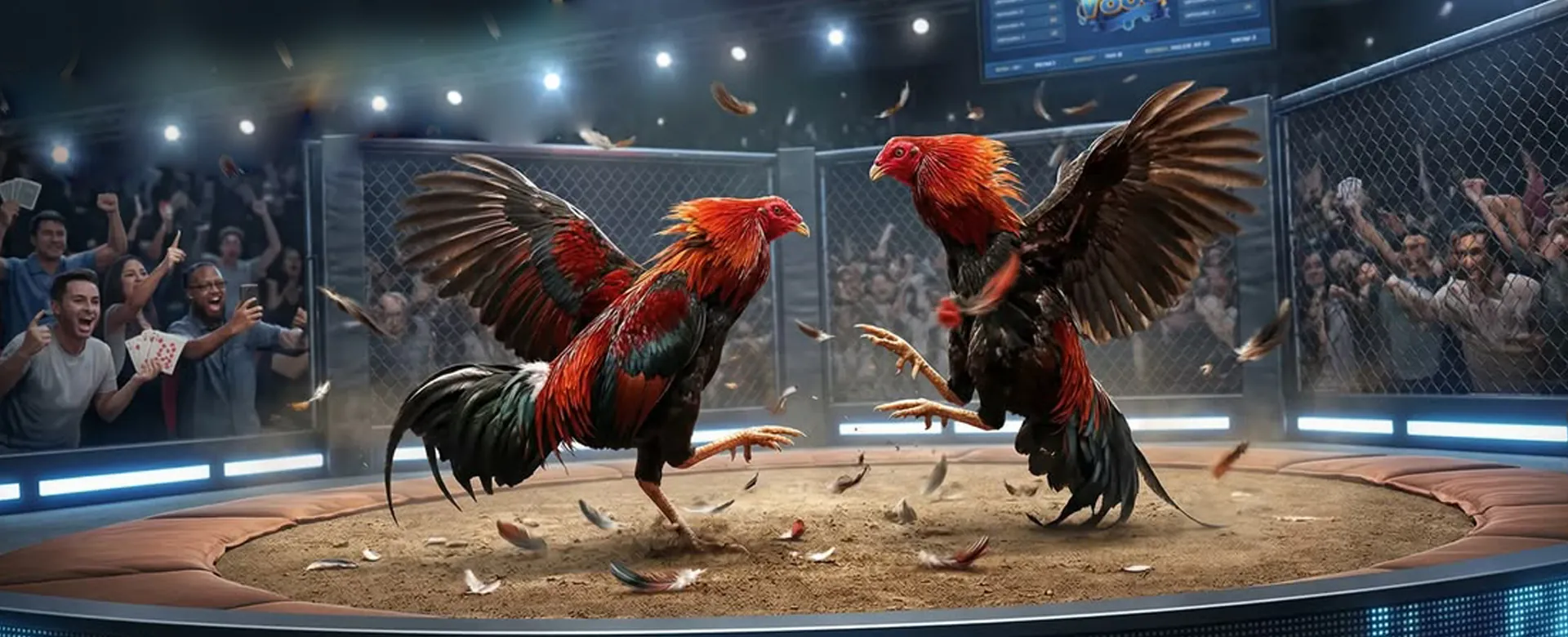 Dynamic sports action with OKBet PH branding